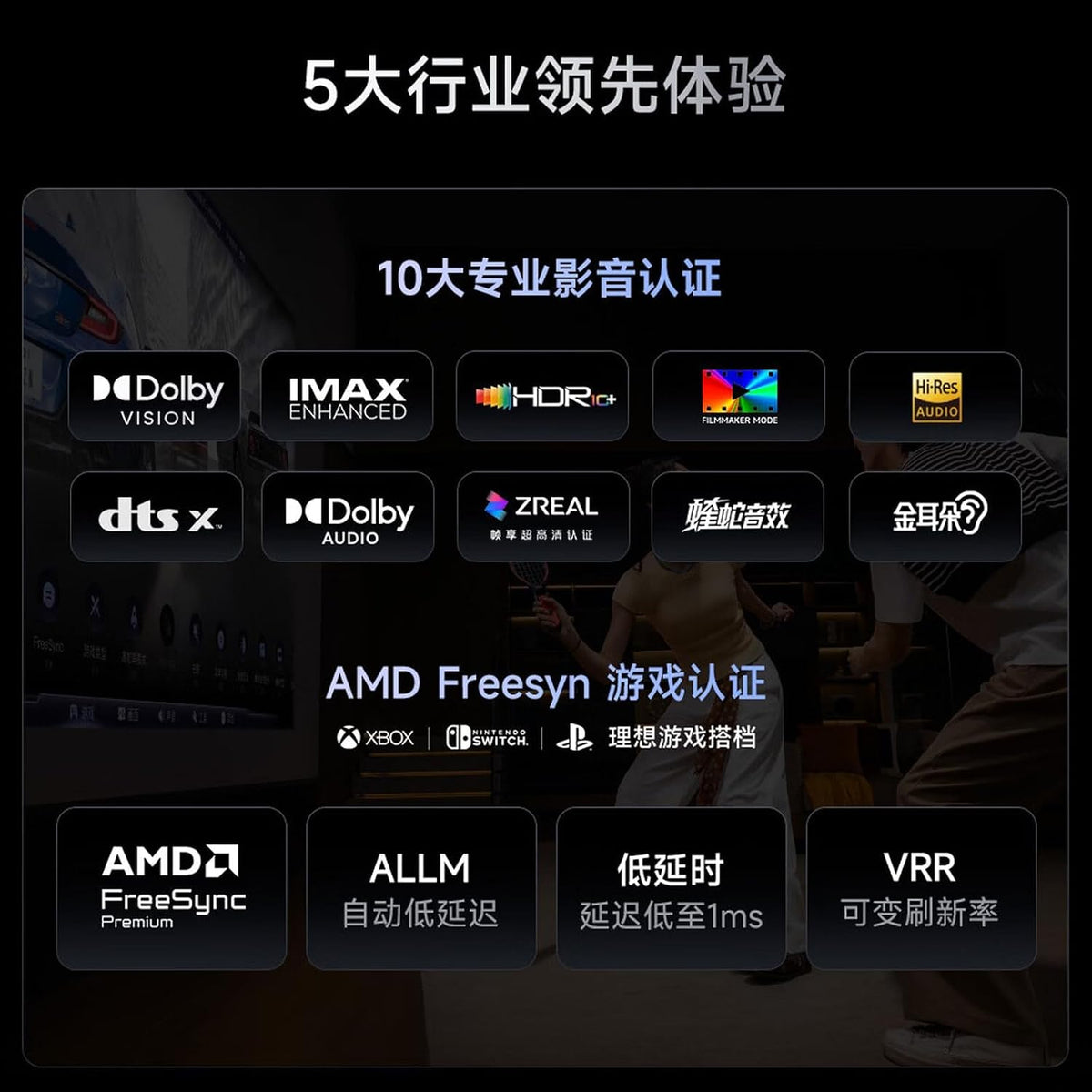 Vidda C5 Pro Max Laser 4K Projector for Home Office Outdoor