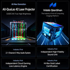 Vidda C5 Pro Max Laser 4K Projector for Home Office Outdoor