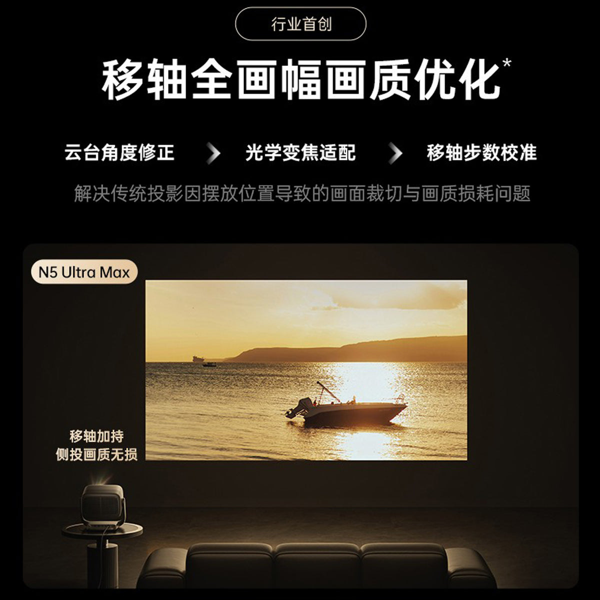 JmGO N5S-Ultra-Max Laser 4K Projector