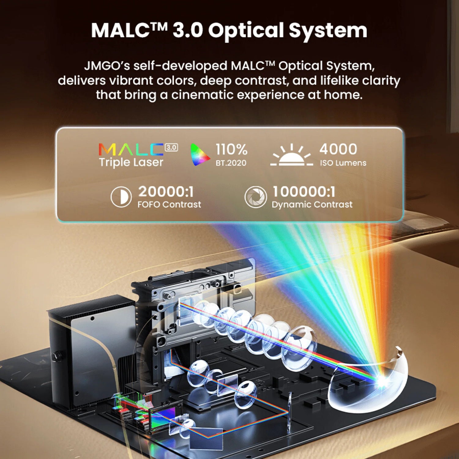 JmGO O3-Ultra 4K Laser Ultra Short Throw Projector